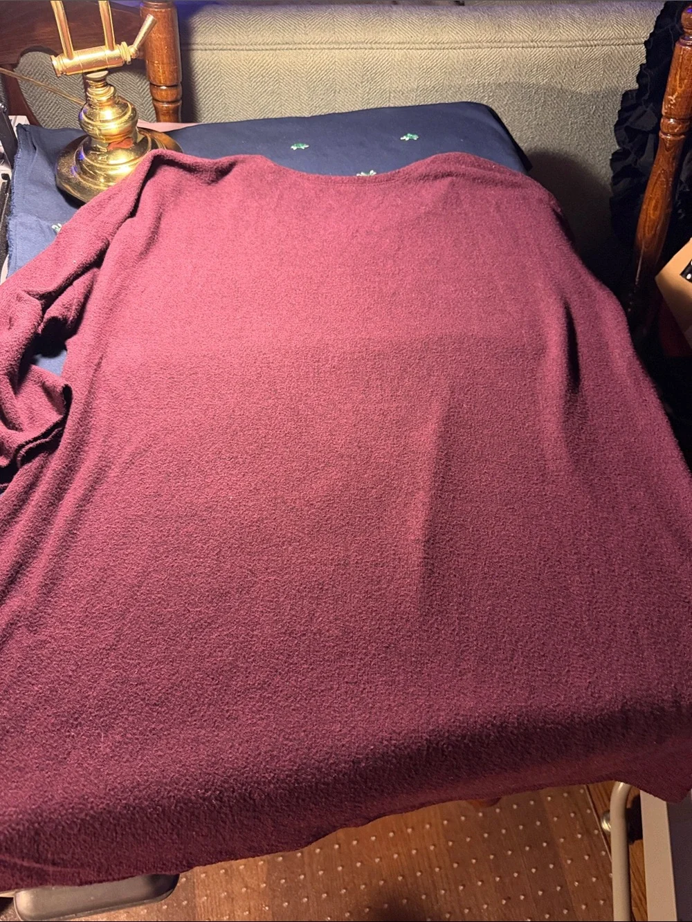 torrid Men's Crewneck Sweater in Burgundy
